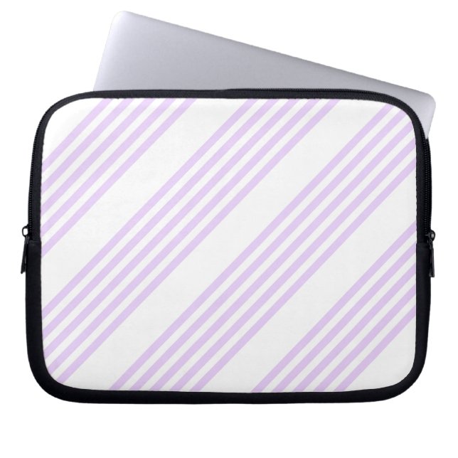 Capa Para Notebook Púrpura Lilac e cinco faixas brancas (Frente)