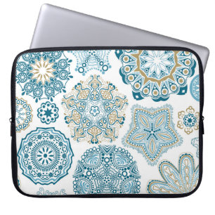 Capa Para Notebook Quadrado Floral Sem Costura: Colagem
