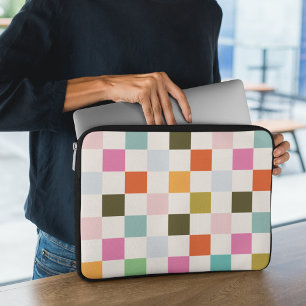 Capa Para Notebook Quadrado Retroativo Colorido Verificado