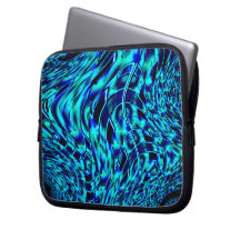 Quadrados espelhados em imagem azul e verde torta