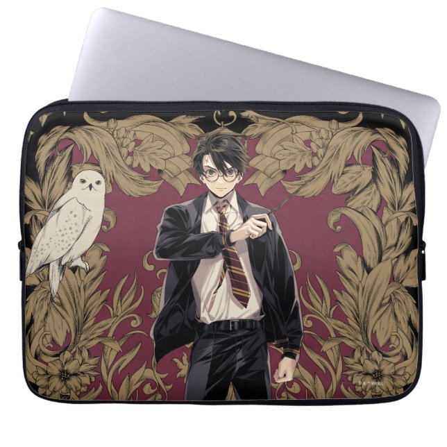 Capa Para Notebook Quadro do Ornamentado Anime HARRY POTTER™ (Frente)