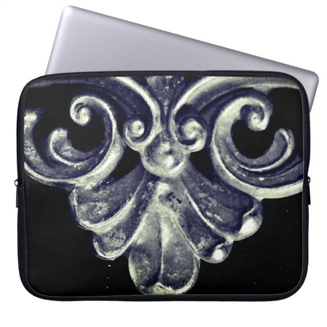 Capa Para Notebook Quadro francês prata (Frente)