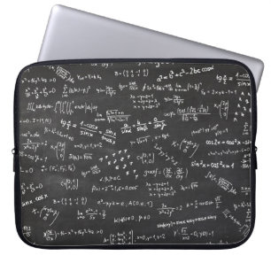 Capa Para Notebook Quadro Negro Com Fórmulas E Números De Matemática