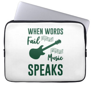 Capa Para Notebook Quando as Palavras Falham Música Falam