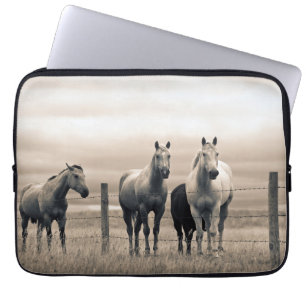 Capa Para Notebook Quartos Cavalos Na Prairie Canadense
