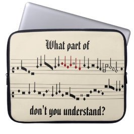 Capa Para Notebook Que parte do Laptop de notação medieval renascenti