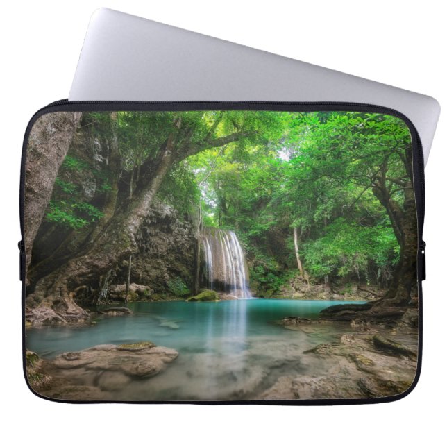 Capa Para Notebook Quedas | Kanchanaburi, Tailândia (Frente)