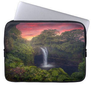Capa Para Notebook Quedas Rainbow Falls, Hilo, Havaí