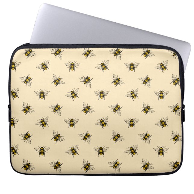 Capa Para Notebook Queen Bee Pattern (Frente)