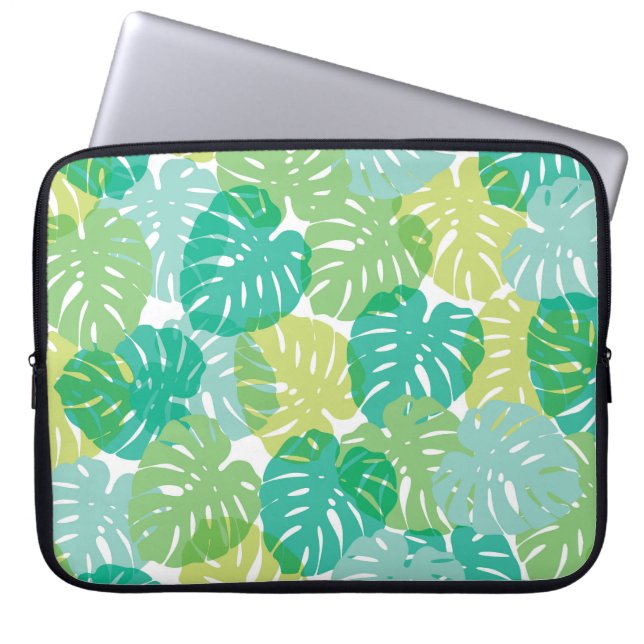 Capa Para Notebook Queijo exótico: Monstera tropical (Frente)