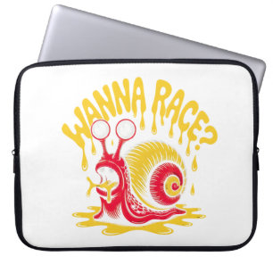 Capa Para Notebook Quer Correr Caracol Engraçado Derretendo Estojo de