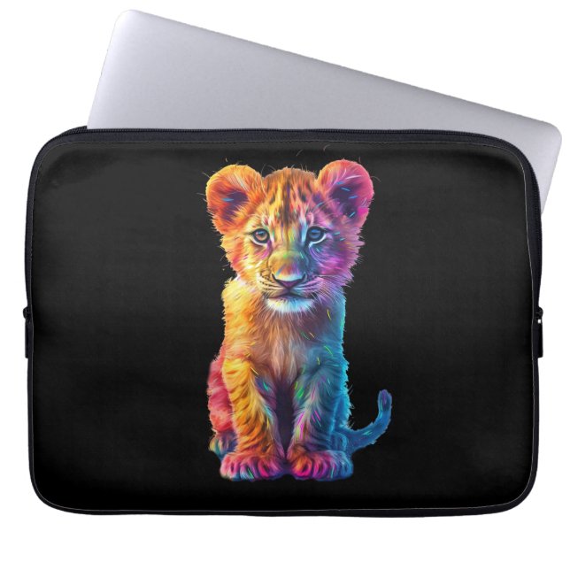 Capa Para Notebook Querida, Big Cat Cub (Frente)