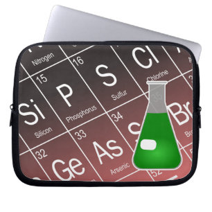Capa Para Notebook Química do Frasco Verde Erlenmeyer (Cônica)