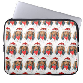 Capa Para Notebook Raça de Cachorro Dachshund Natal