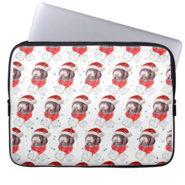 Capa Para Notebook Raça de Cachorro Newfypoo Estrelas de Natal