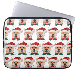 Capa Para Notebook Raça de Cachorro Shiba Inu Estrelas de Natal