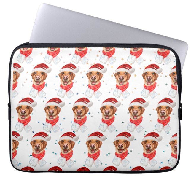 Capa Para Notebook Raça de Cão Labrador Natal (Frente)