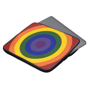 Capa Para Notebook Rainbow Bullseye