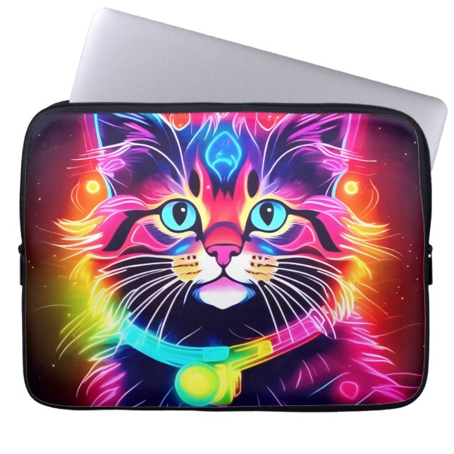 Capa Para Notebook Rainbow Cat Vibes (Frente)