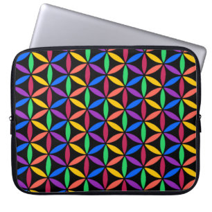 Capa Para Notebook Rainbow Flower of Life Standard (Flor da Vida)