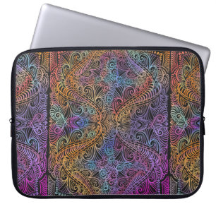 Capa Para Notebook Rainbow Kaleidoscope Mandala