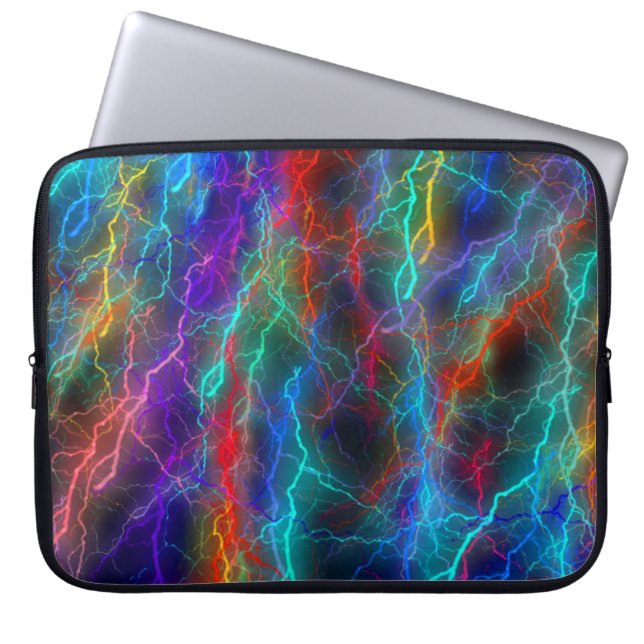 Capa Para Notebook Rainbow Lightning Storm (Frente)