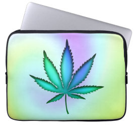 Capa Para Notebook Rainbow Love Leaf