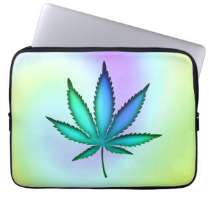 Capa Para Notebook Rainbow Love Leaf