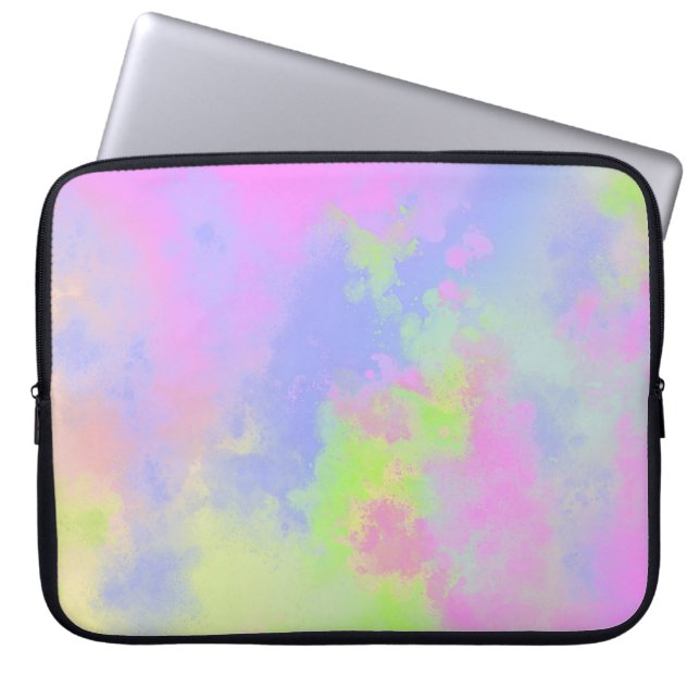 Capa Para Notebook Rainbow Paint Splatter (Frente)
