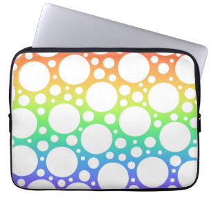 Capa Para Notebook Rainbow Polka Dotted