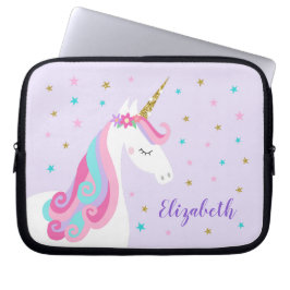 Capa Para Notebook Rainbow Unicorn Mágico - Roxo