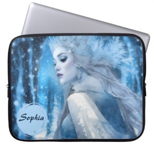 Capa Para Notebook Rainha da Neve Congelada na Terra das Maravilhas d