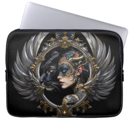Capa Para Notebook Rainha da Sombra – Emblema do Espírito Pantera.