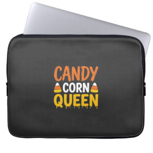 Capa Para Notebook Rainha do Candy Corn Gráfico de Halloween_1
