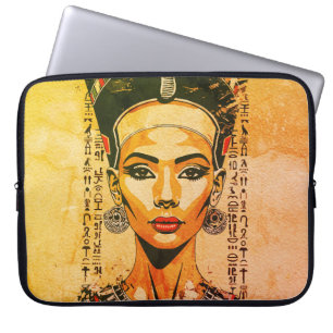 Capa Para Notebook Rainha Majestosa do Egito – Arte Neo-Faraônica Mod