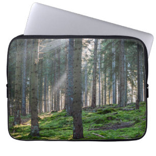 Capa Para Notebook Raios de sol na Floresta Negra