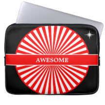 Raios de sol nascente vermelhos em branco e preto