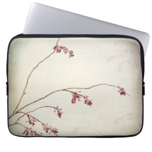 Capa Para Notebook Ramo de Ameixeira com Brotações de Primavera   Sea