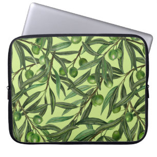 Capa Para Notebook ramos de oliveira em verde de melada