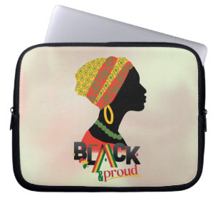 Capa Para Notebook Rapariga Americana Negra E Orgulhosa