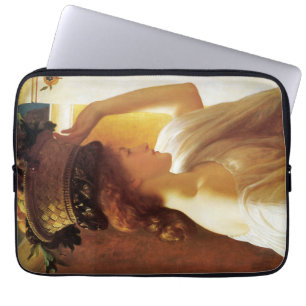 Capa Para Notebook Rapariga com cesta de Fruta (por Frederic Leighton