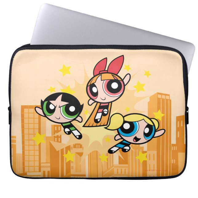 Capa Para Notebook Raparigas Powerpuff Salvem O Dia (Frente)