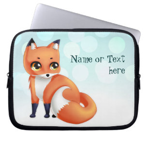 Capa Para Notebook Raposa bonito dos desenhos animados de Kawaii