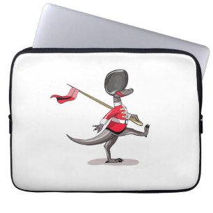 Capa Para Notebook Raptor Vestido Como Guarda Britânica.