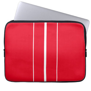 Capa Para Notebook Rasgos Verticais Verticais Verticais Vermelhos Esp