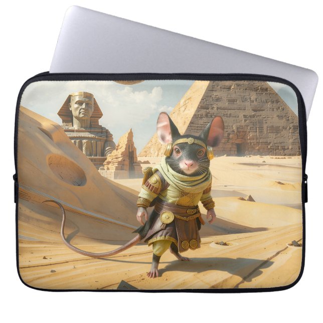 Capa Para Notebook Rato Explorador do Deserto Steampunk  (Frente)