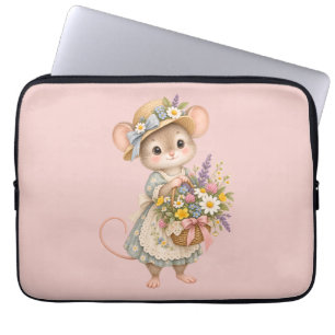 Capa Para Notebook Rato Fofo da Floresta – Cabana Europeia
