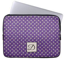 Capa Para Notebook Rattan roxo tecido em Cinzas personalizadas com mo