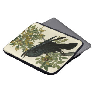 Capa Para Notebook Raven (Common Raven) das Aves da América de Audubo