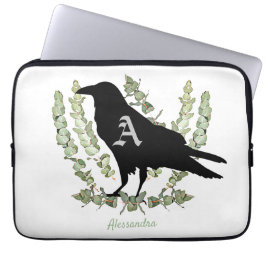 Capa Para Notebook Raven Monograma Spirit Animal Eucalyptus